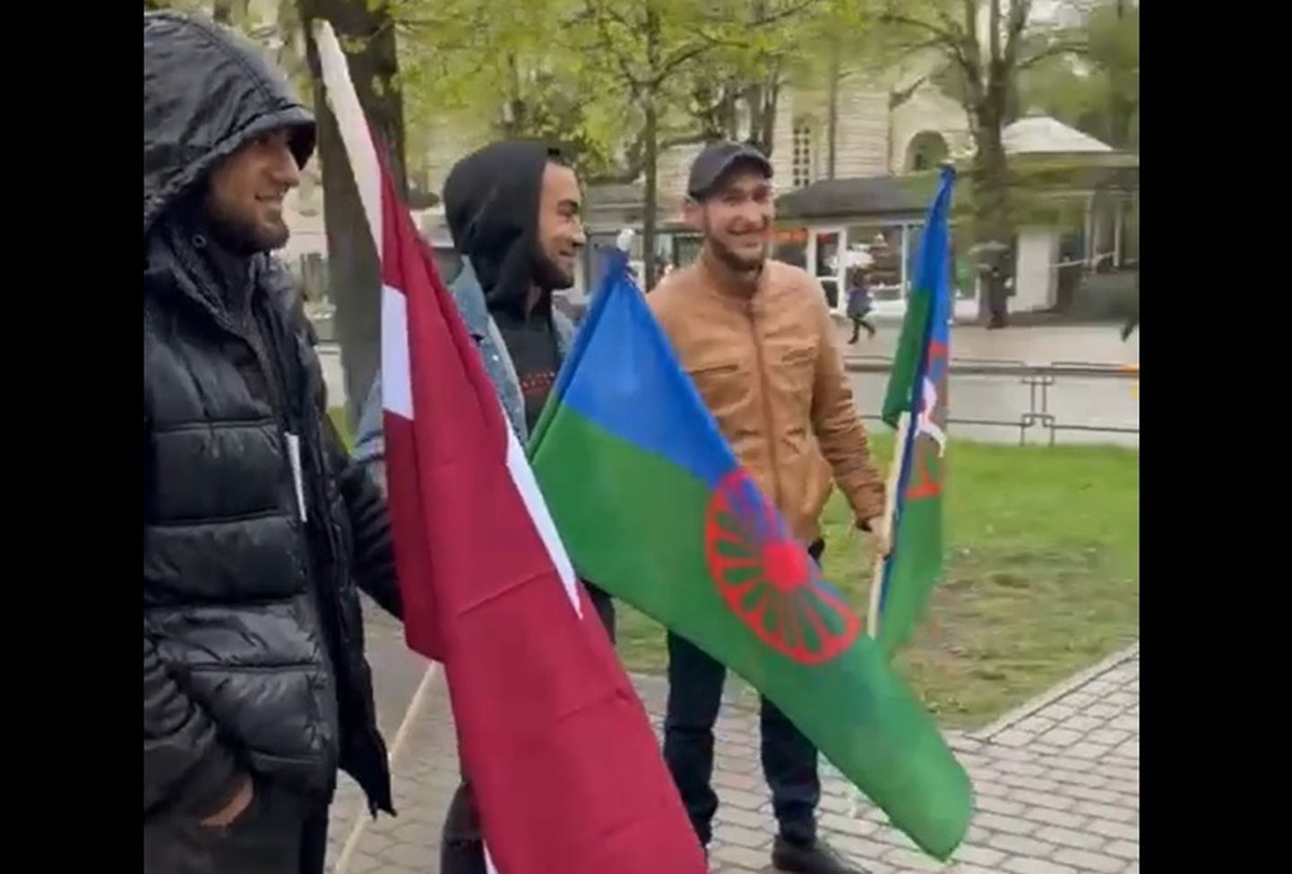 Акция Объединения обществ латвийских цыган в Риге