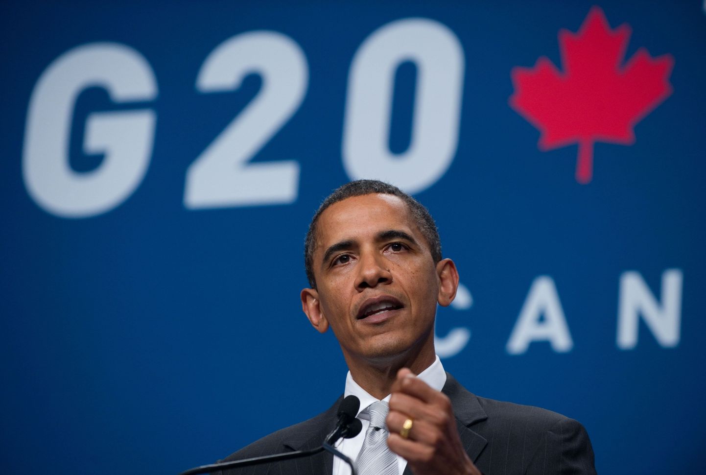 USA president Barack Obama G20 kohtumisel.