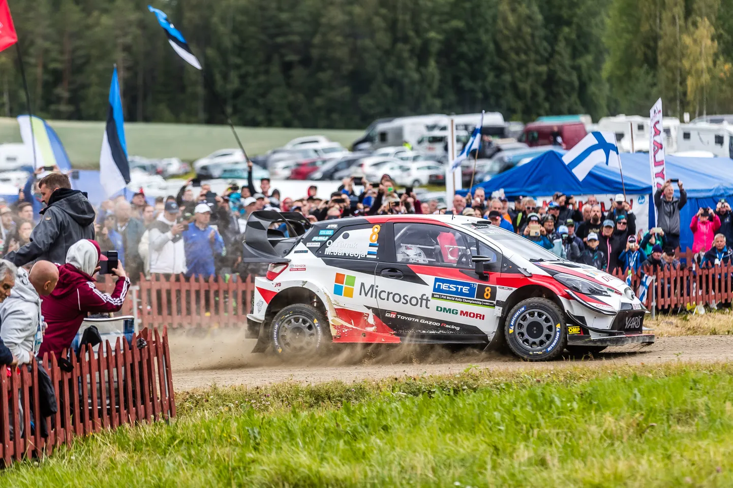 Eelmise aasta Soome ralli. Pildil Ott Tänak.