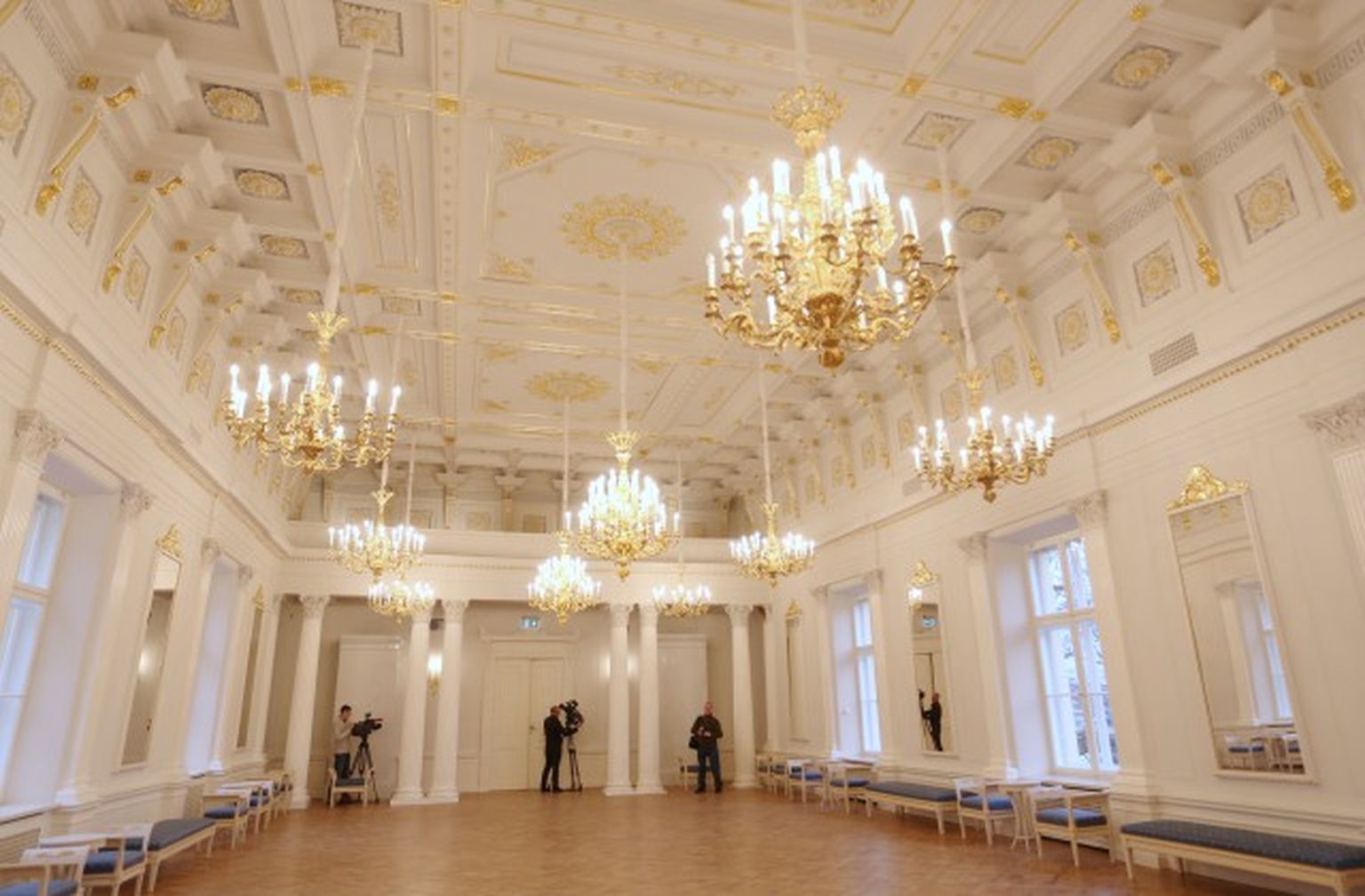 Rīgas pils Baltā zāle pēc rekonstrukcijas