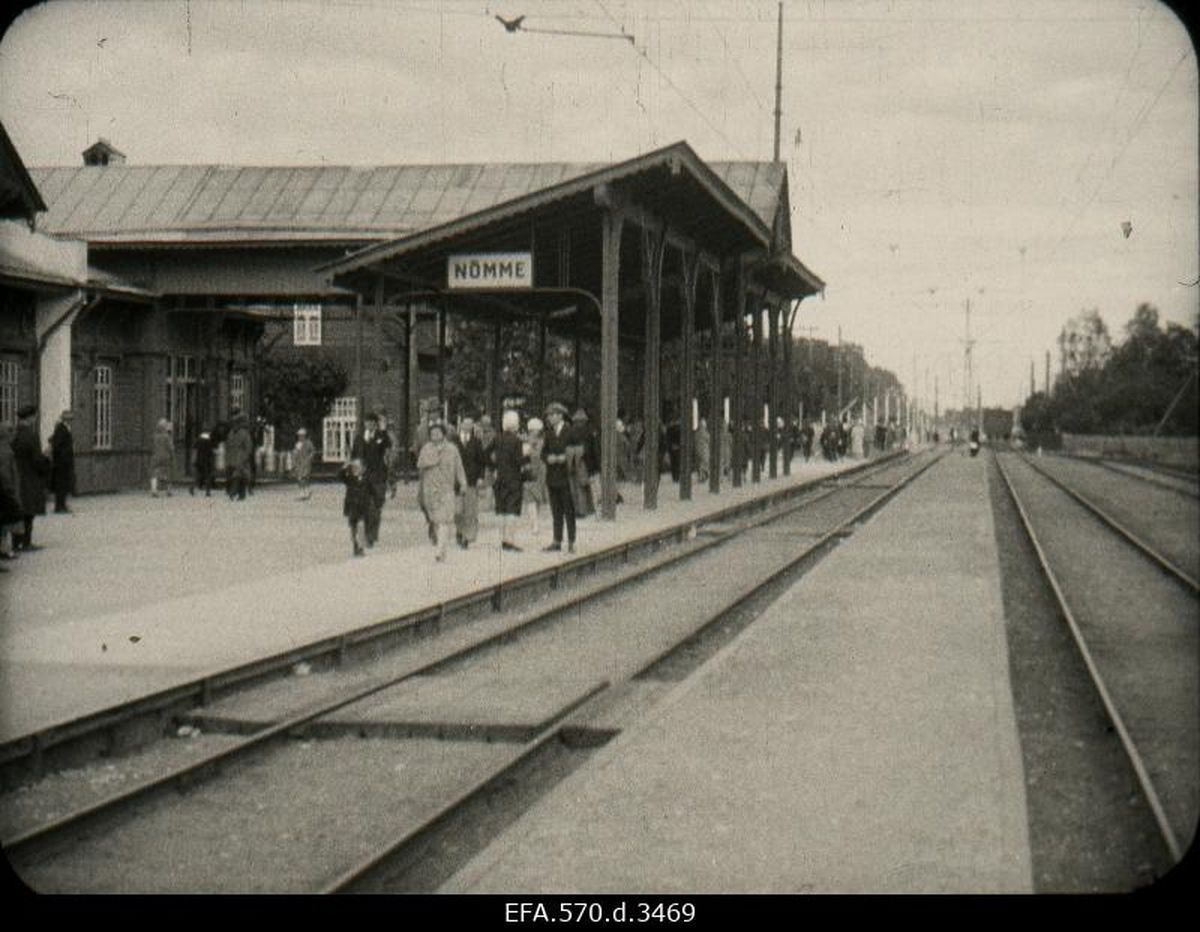 Вокзал в Нымме в 1929 году