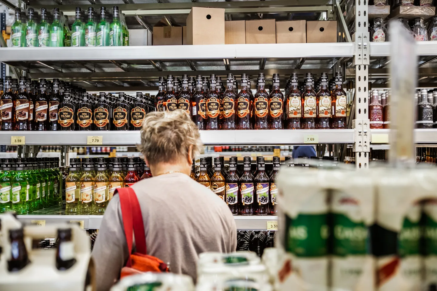 Läti piiril asuv alkoholipood.