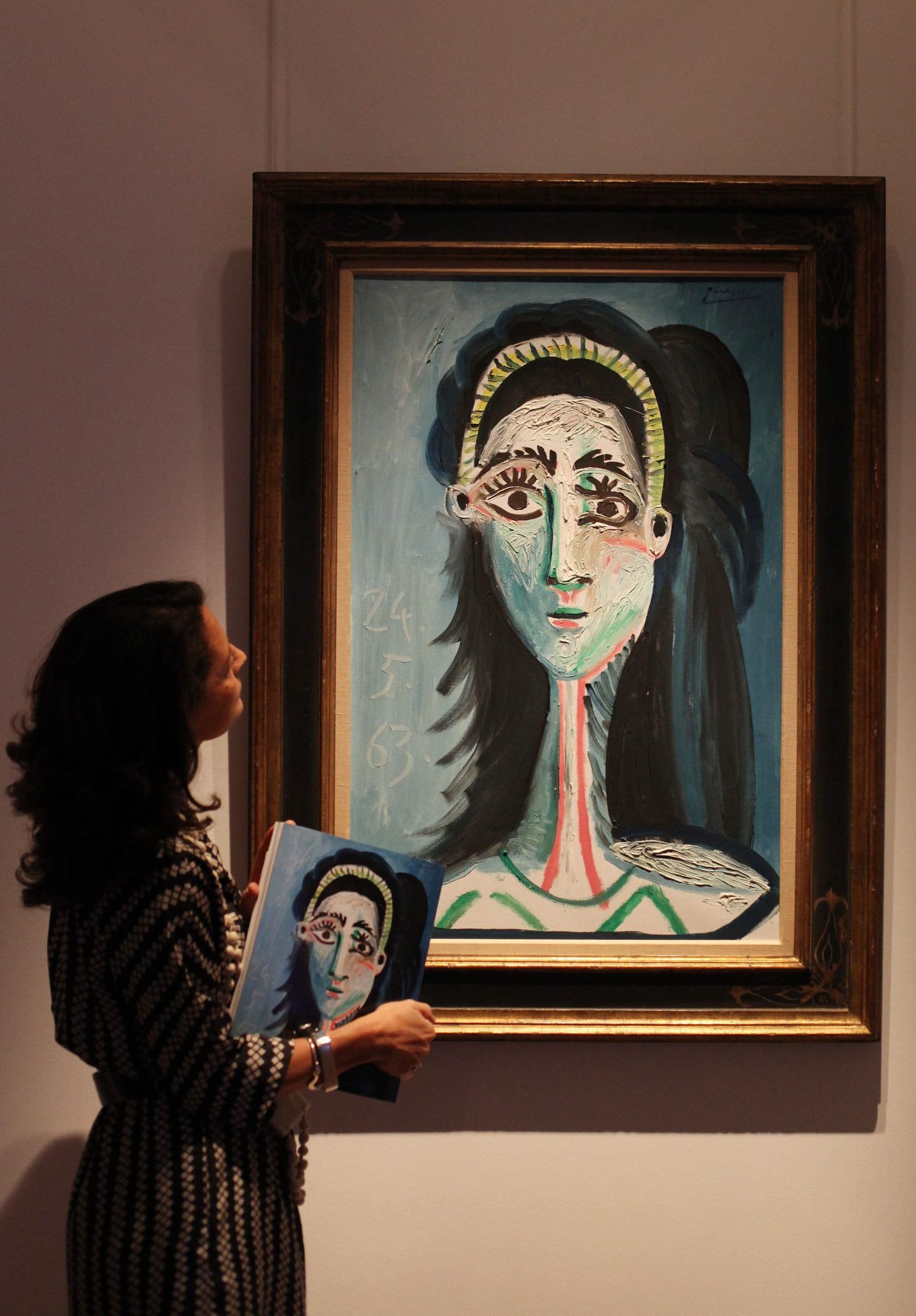 Pablo Picasso 1963. aastal valminud teose «Tete De Femme» eest maksti 8,1 miljonit naela