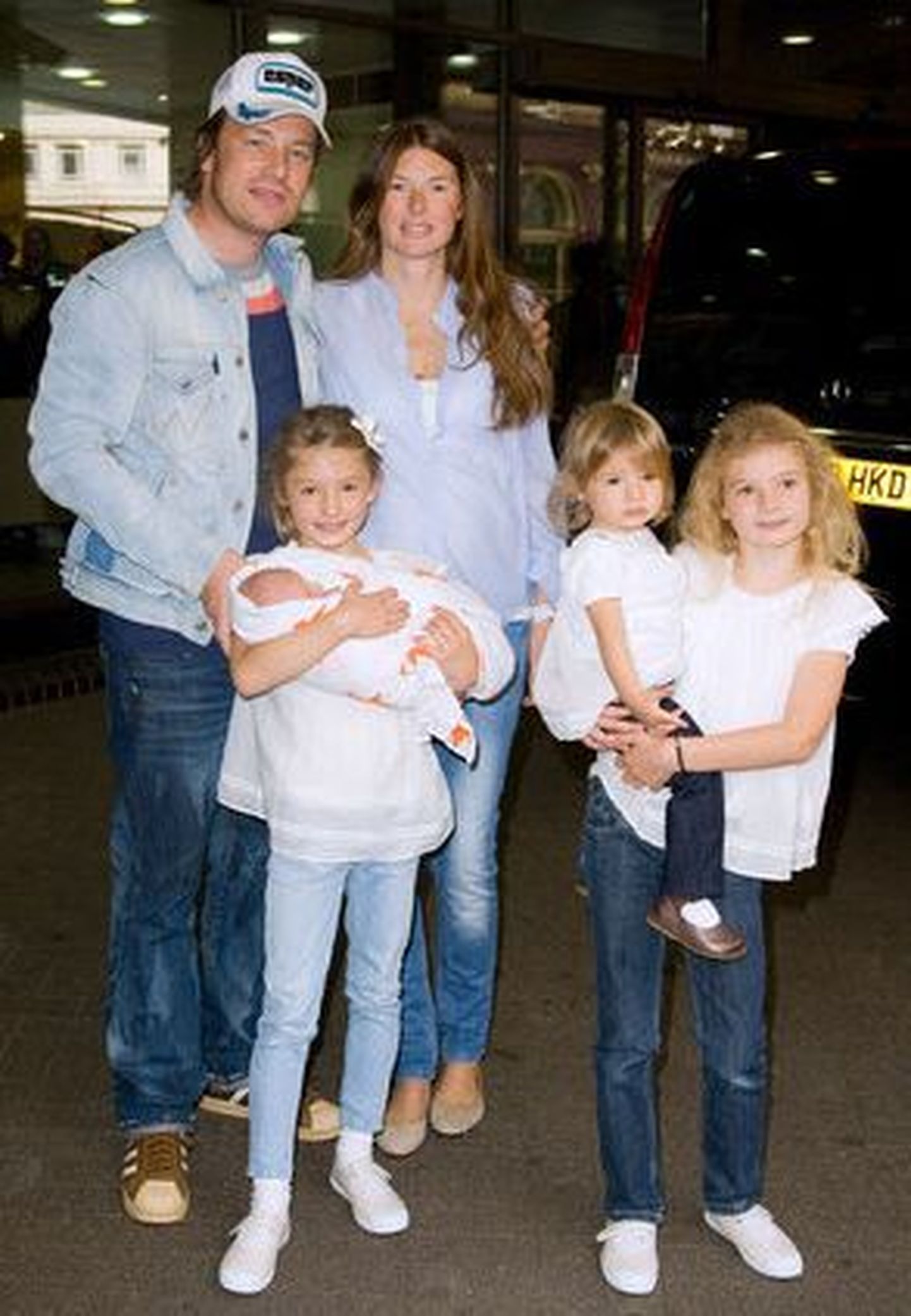 Jamie Oliver oma perekonnaga