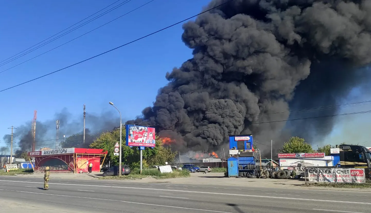 Взрыв заправки в Новосибирске