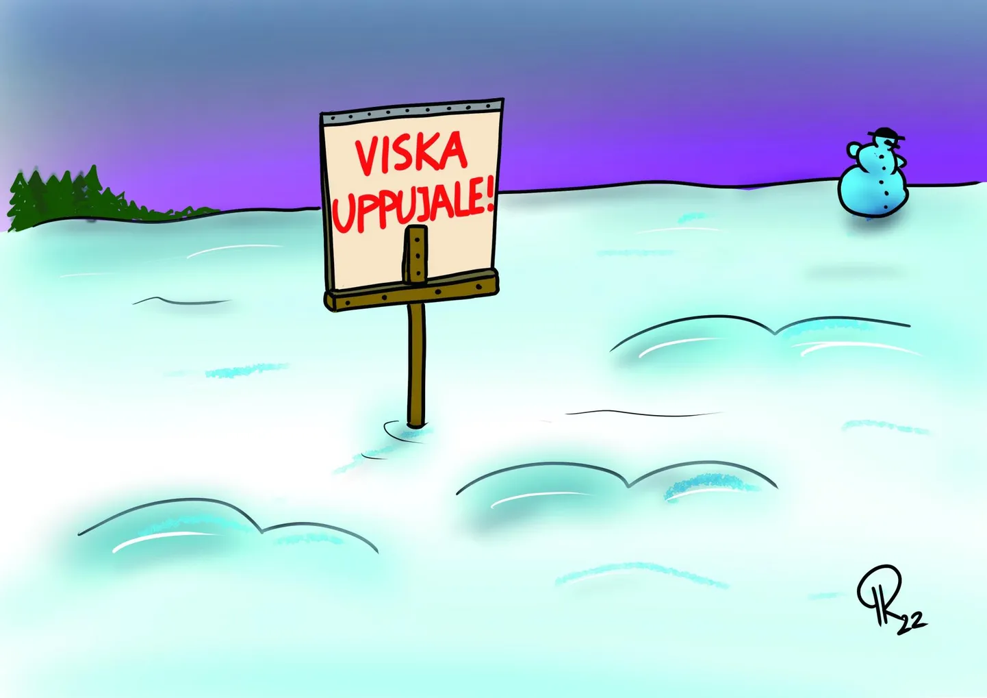 Nädala karikatuur "Lumeuputus"