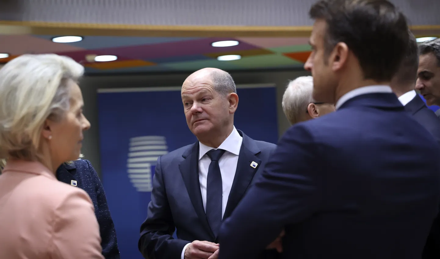 Saksamaa liidukantsler Olaf Scholz Euroopa Ülemkogul Brüsselis.