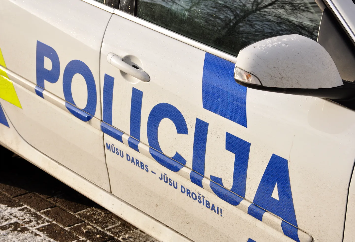 Policijas auto. Ilustratīvs foto.