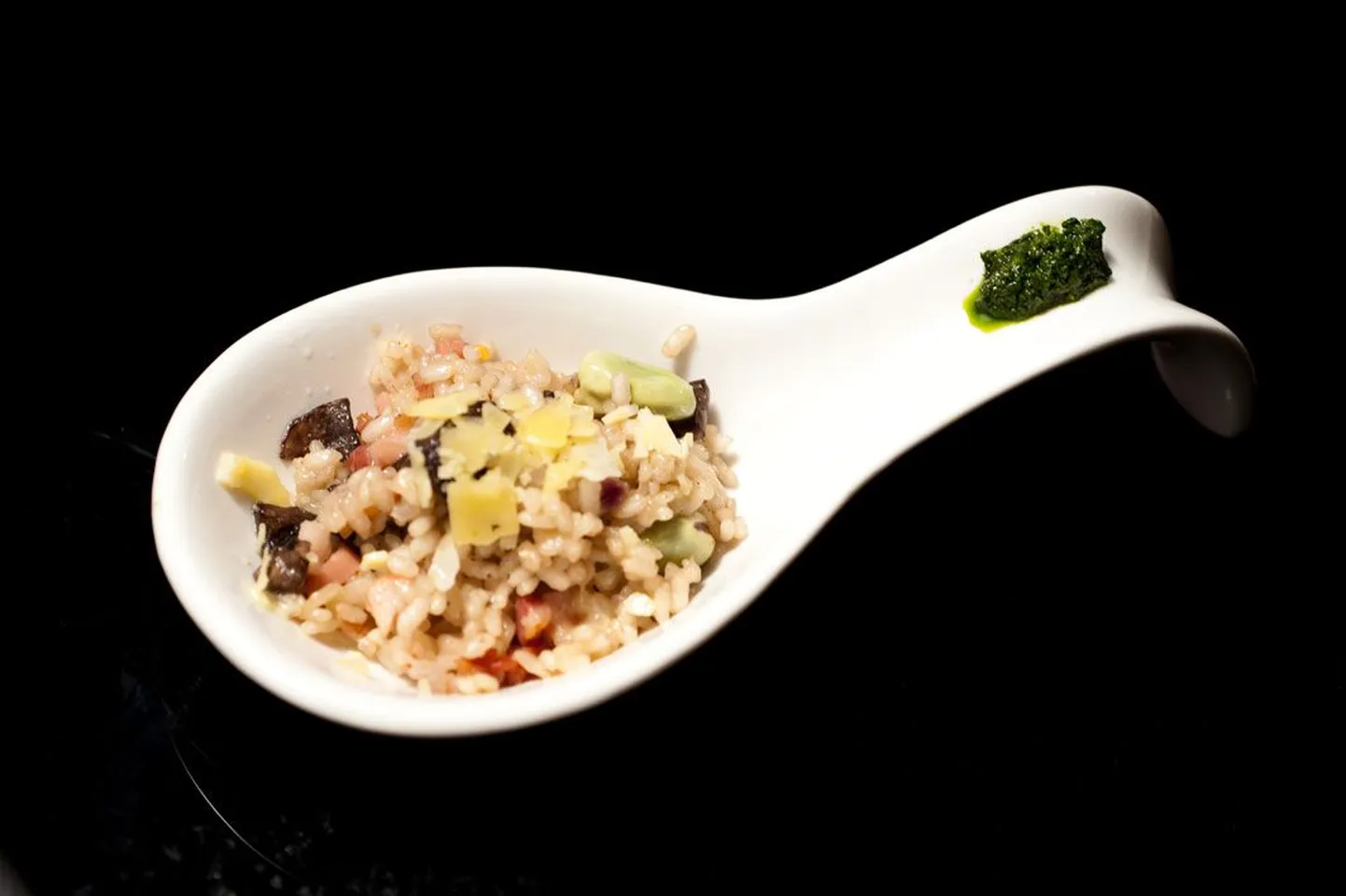 Pancetta-peekoni ja põldoa risoto