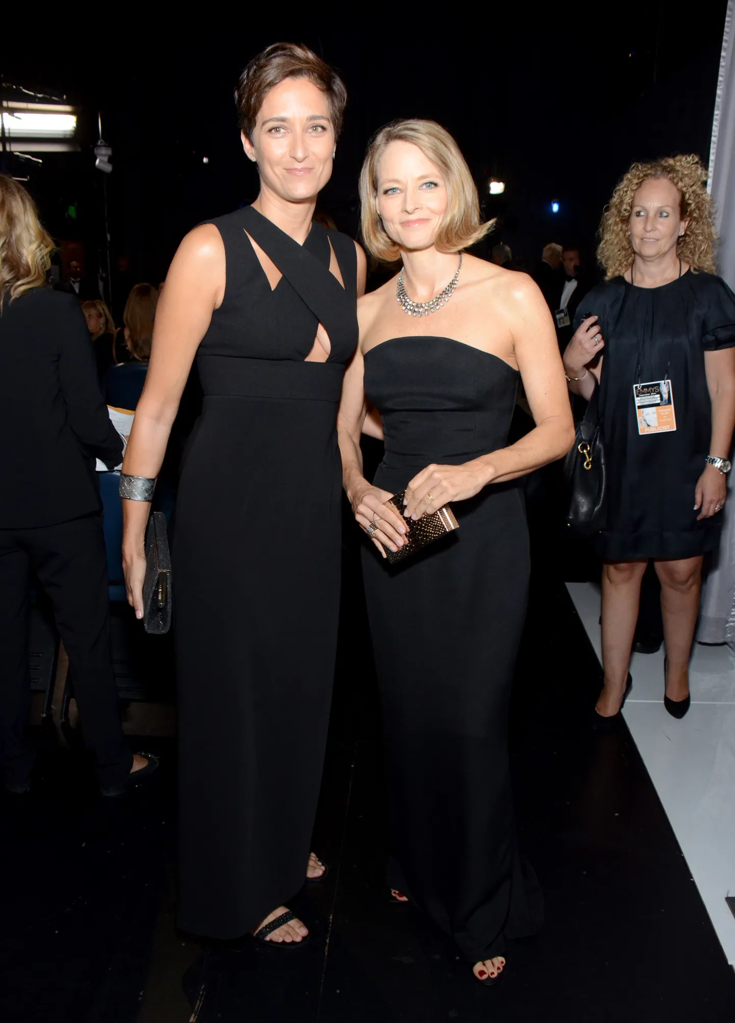 Alexandra Hedison ja Jodie Foster Emmy auhindade järelpeol