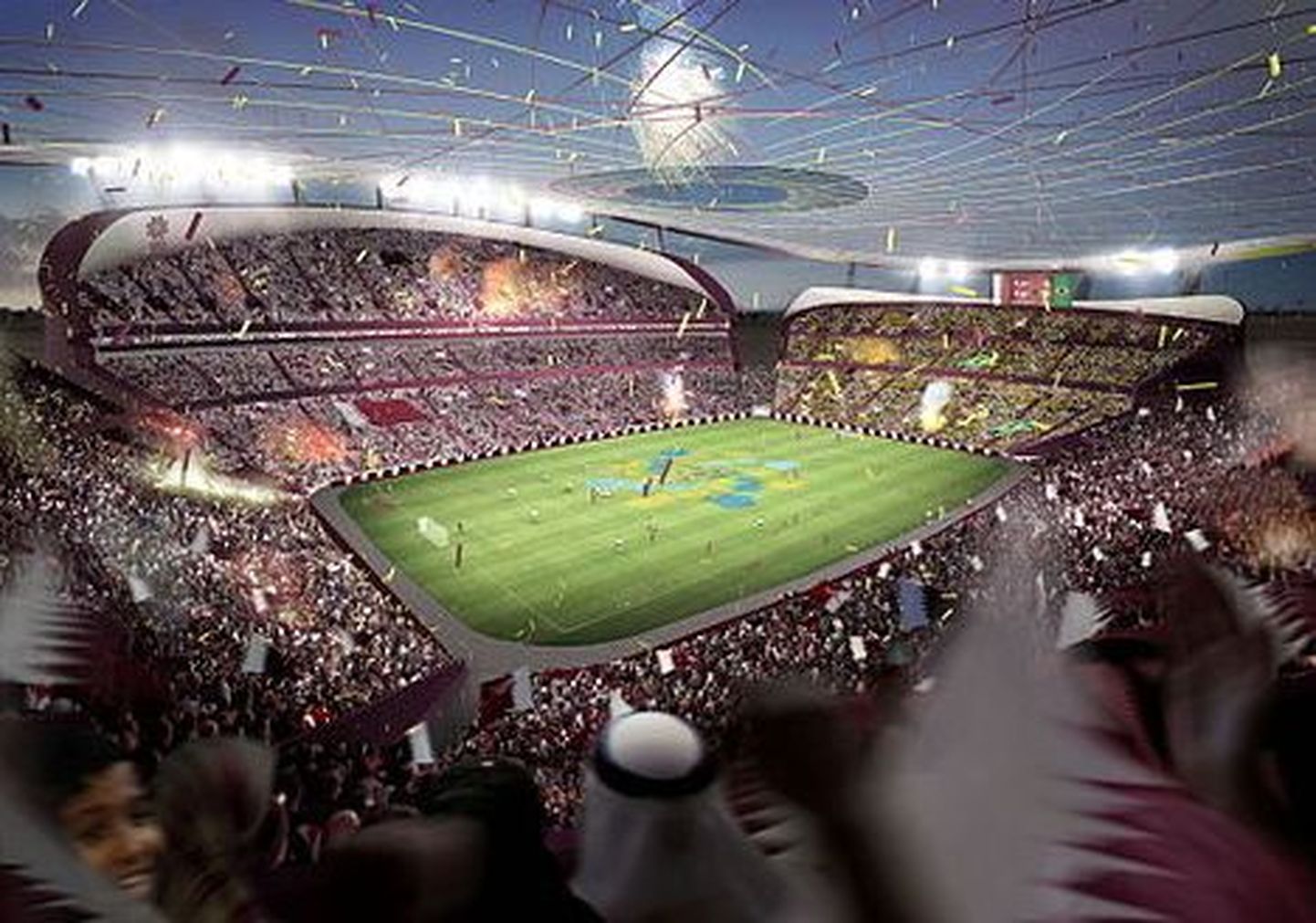 Katari Lusaili jalgpalli MMi staadion peaks välja nägema selline