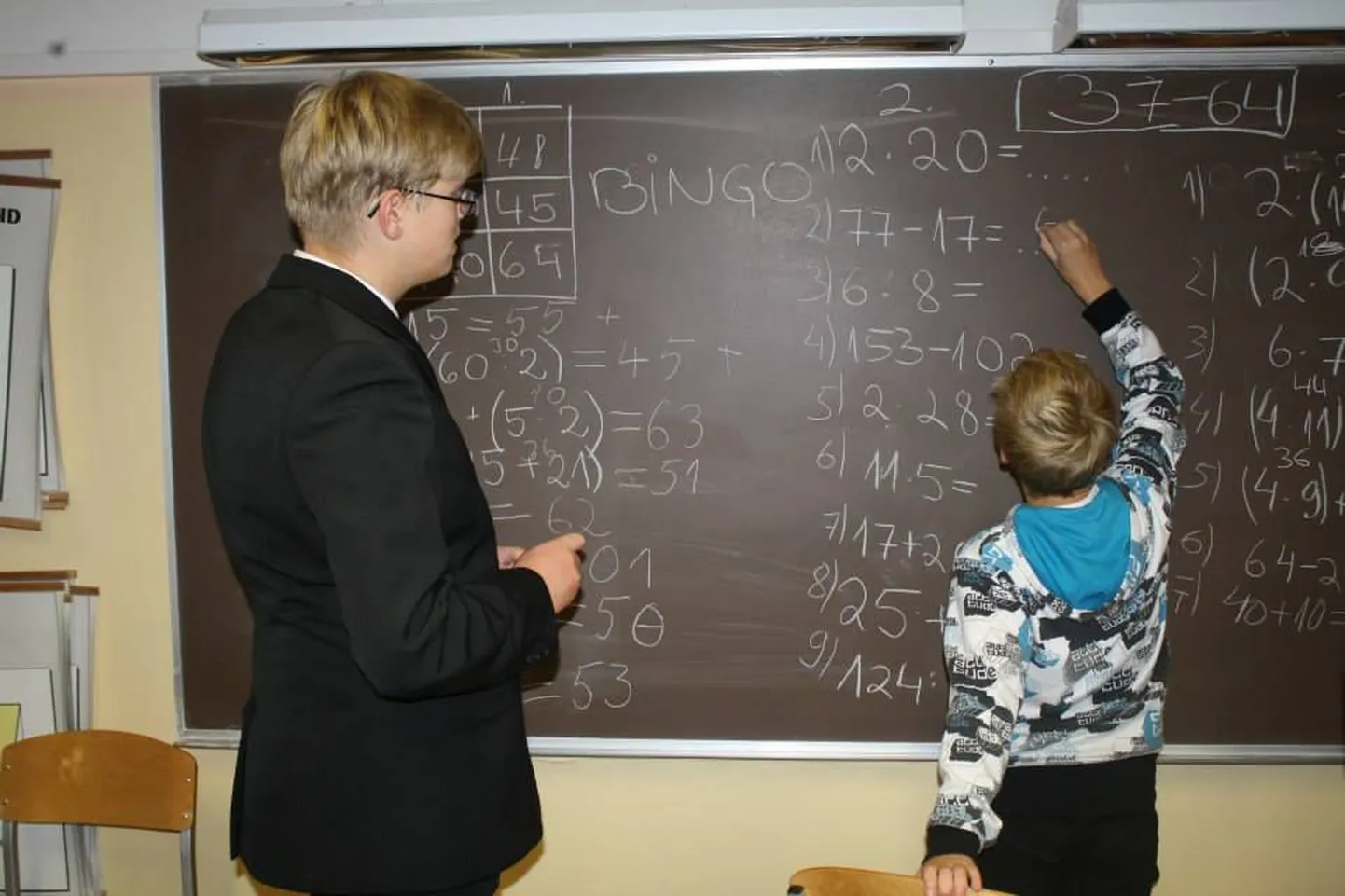 Vanalinna koolis andsid õpetajate päeval tunde üheksandikud.