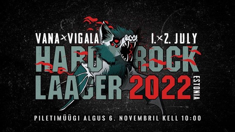 Hard Rock Laager 2022 toimub 1.–2. juulil 2022. 
