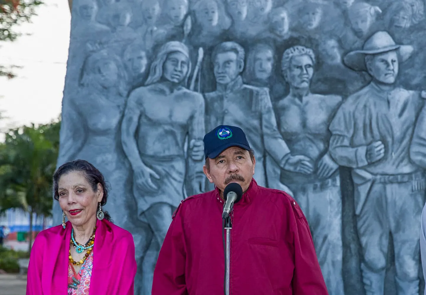 Asepresident Rosario Murillo ja president Daniel Ortega.