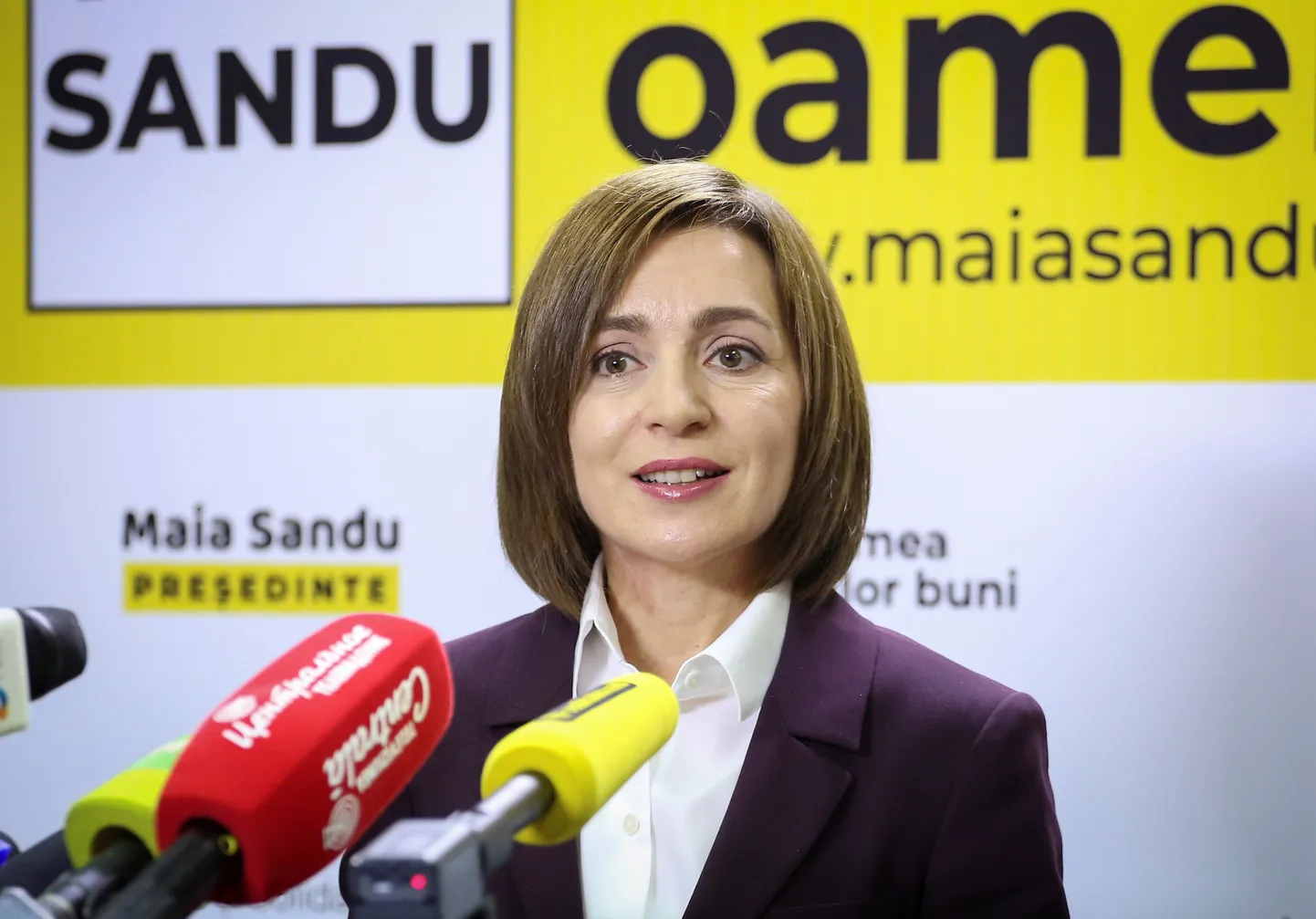 Moldova president Maia Sandu.