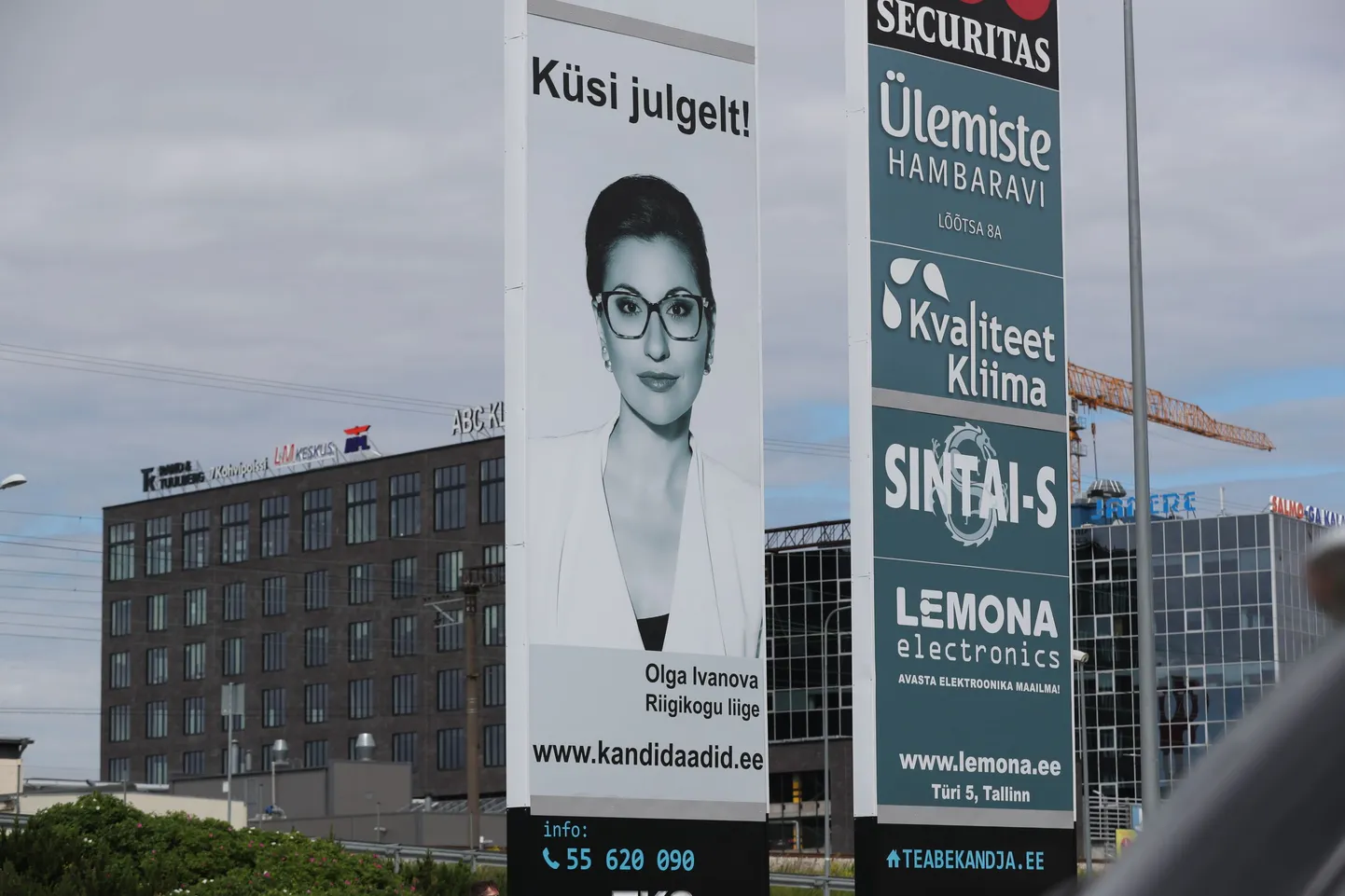 Olga Ivanova valimisreklaam.