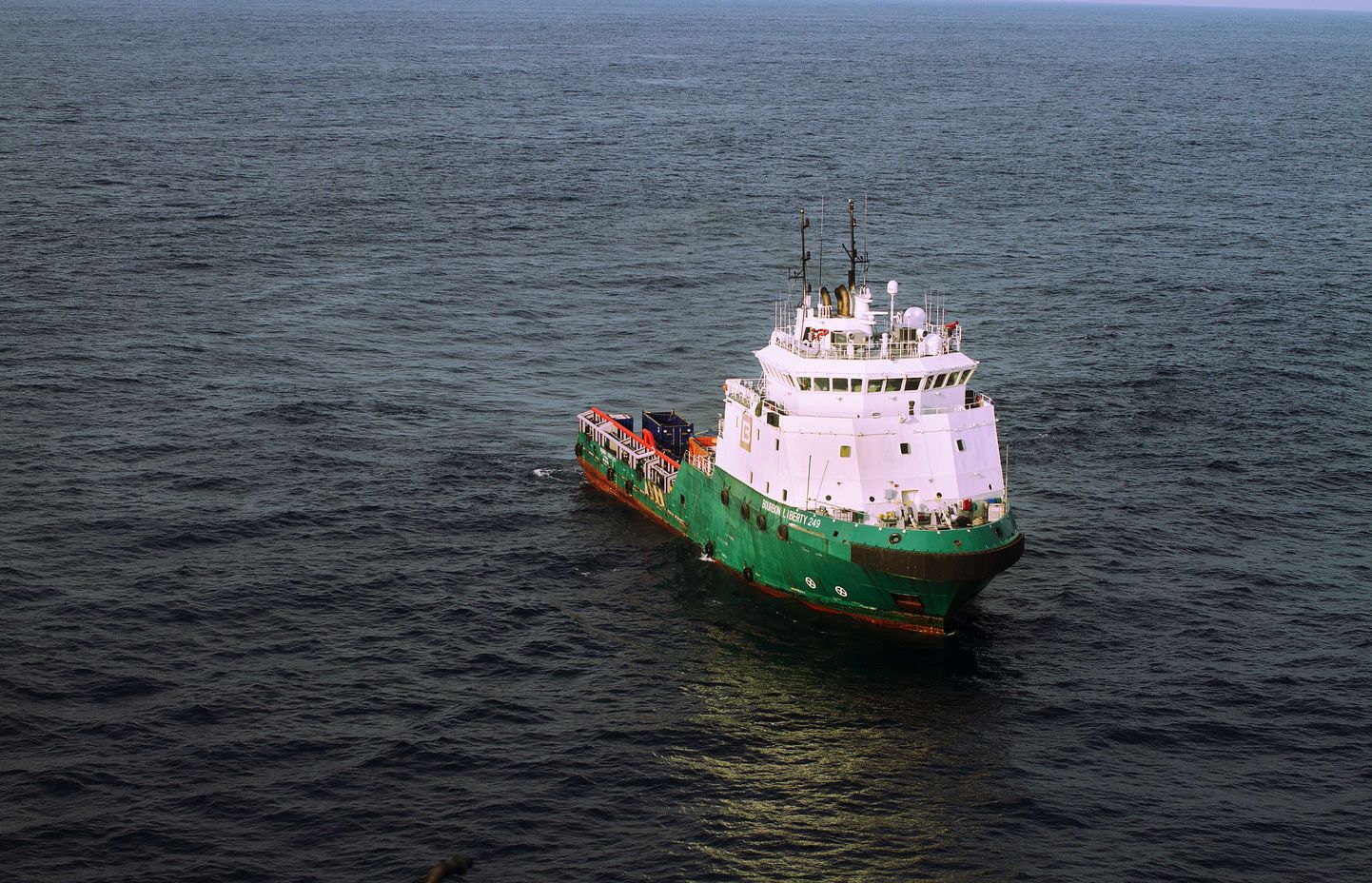 Mullu Nigeeria ranniku lähedal piraatide kätte langenud Bourbon Liberty 249, millel teenis ka Eesti kodanikust meremees.