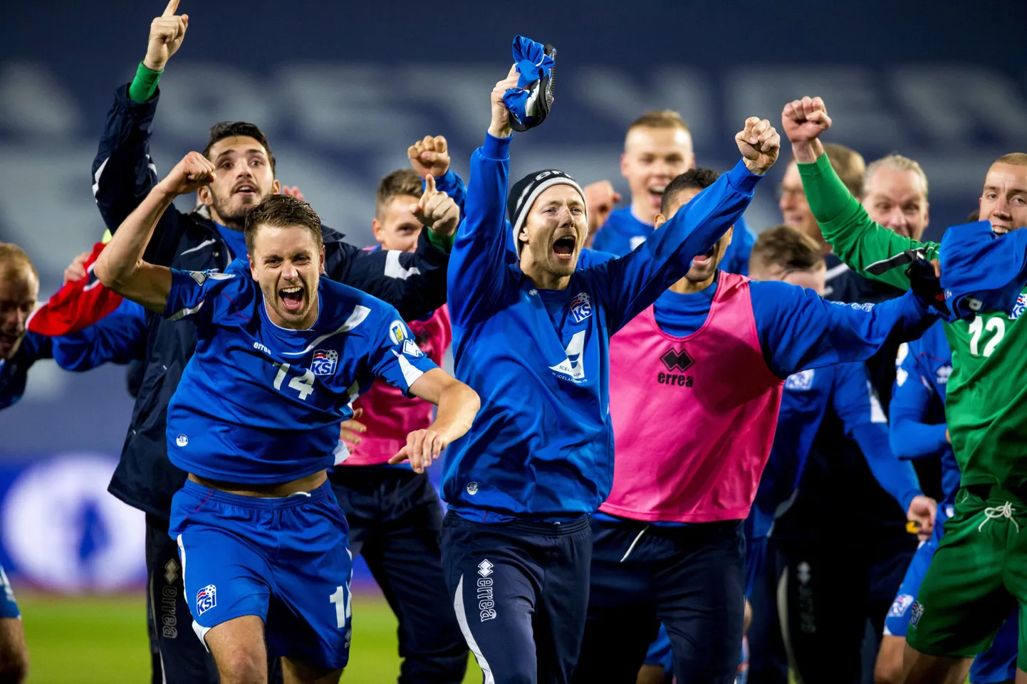 Islandi jalgpallikoondislased.