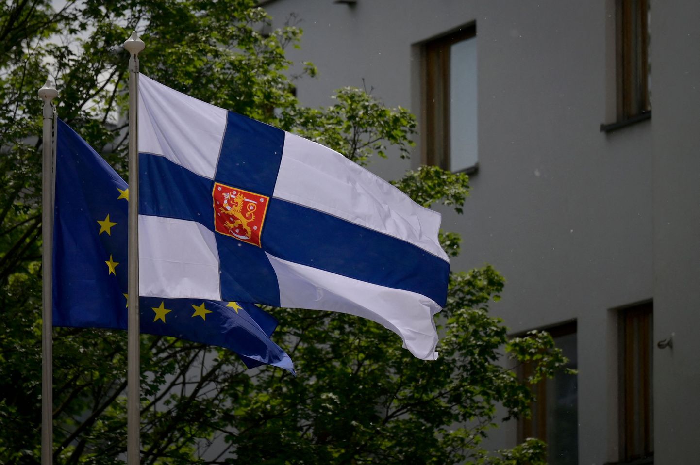 Soome lipp saatkonna juures Moskvas