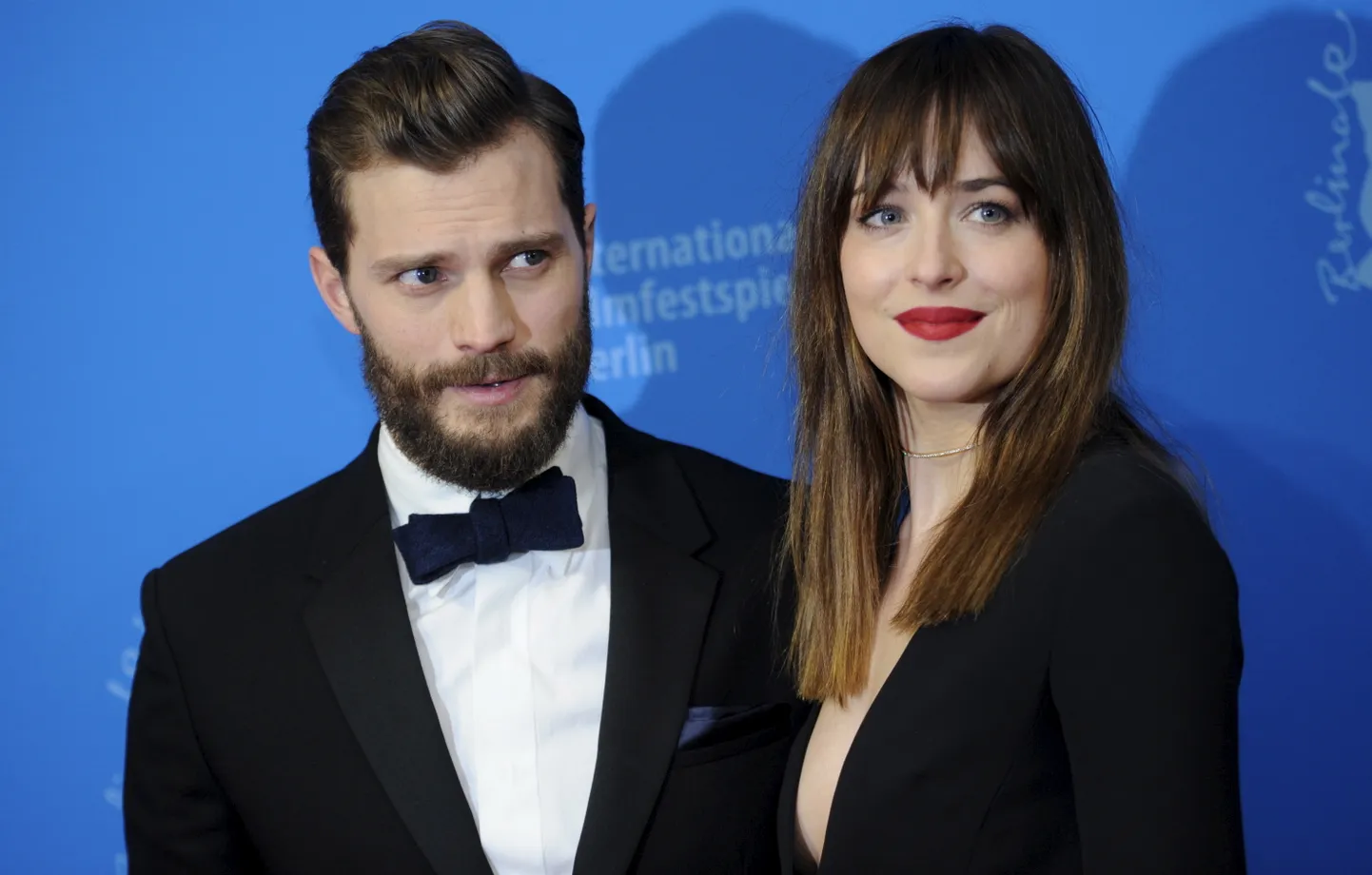 Jamie Dornan  ja Dakota Johnson 2015.