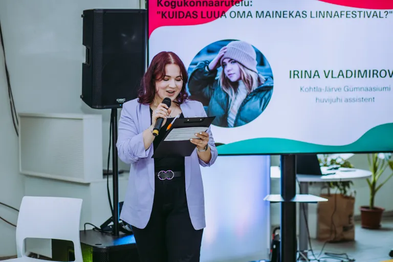 Moderaator Elisabeth Purga