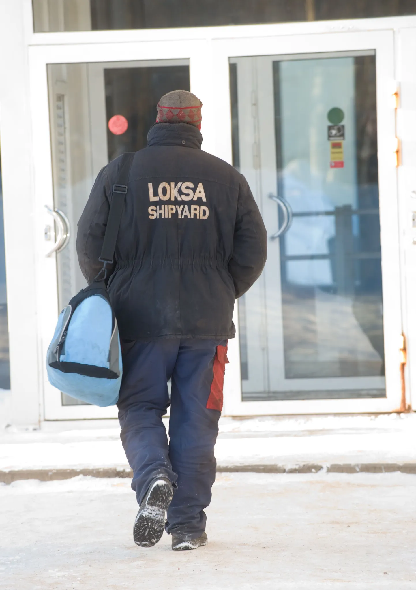 Loksa laevatehase töötaja.