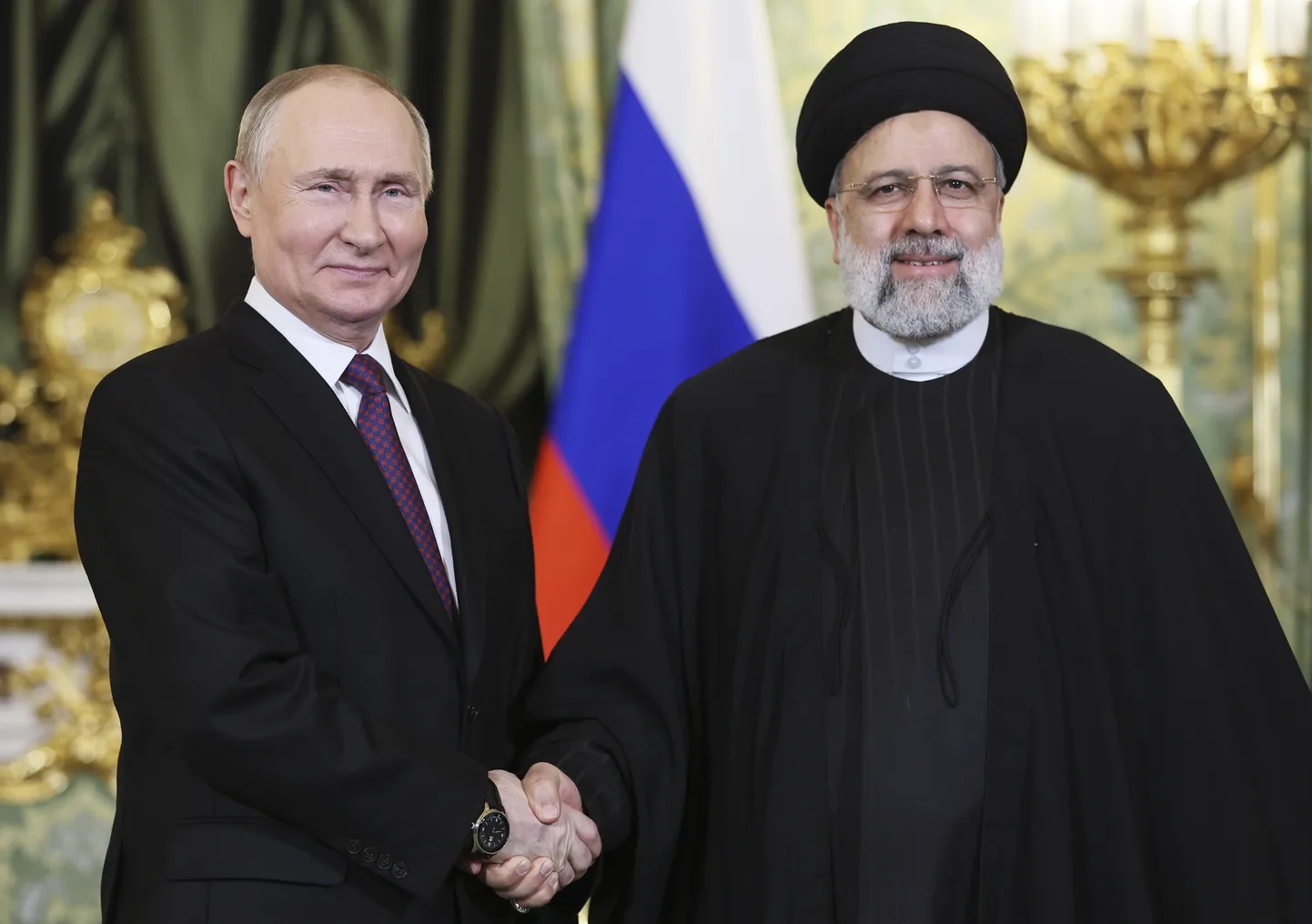 Venemaa režiimi liider Vladimir Putin Iraani ametivenna Ebrahim Raisiga Moskvas.