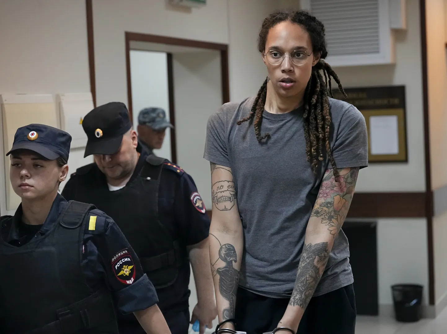 Venemaal vangistatud USA korvpallitäht Brittney Griner.