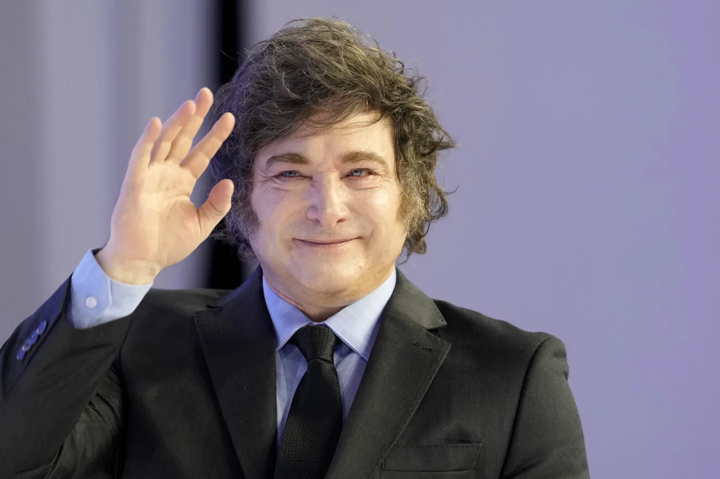 Argentina president Javier Milei tänavu Maailma Majandusfoorumil.