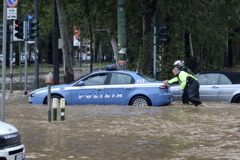 Наводнение в Милане.