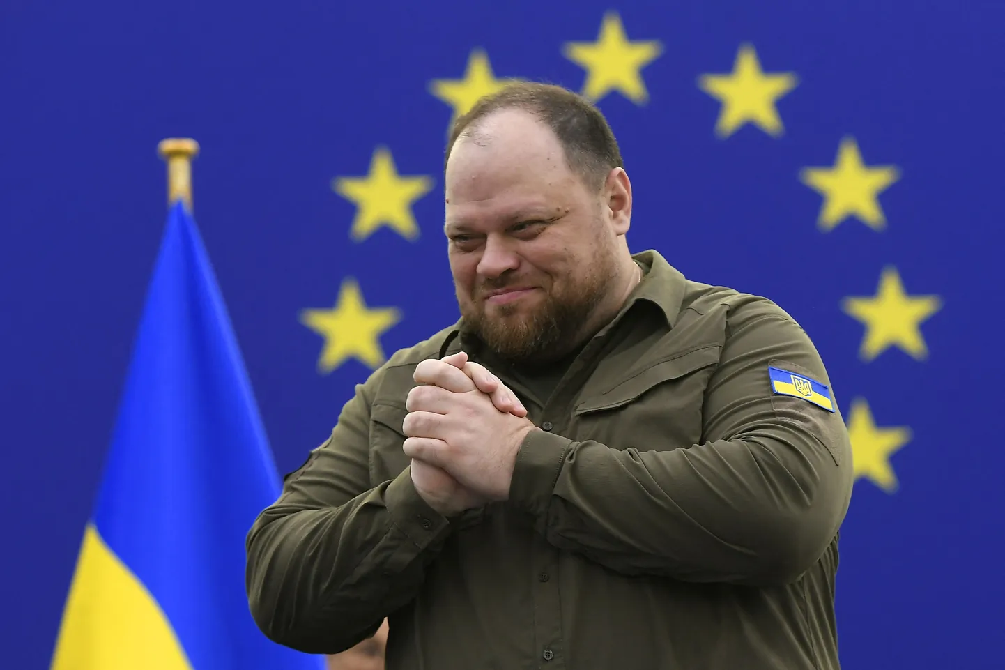 Ukraina ülemraada esimees Ruslan Stefantšuk esines 8. juunil Euroopa Parlamendi ees.