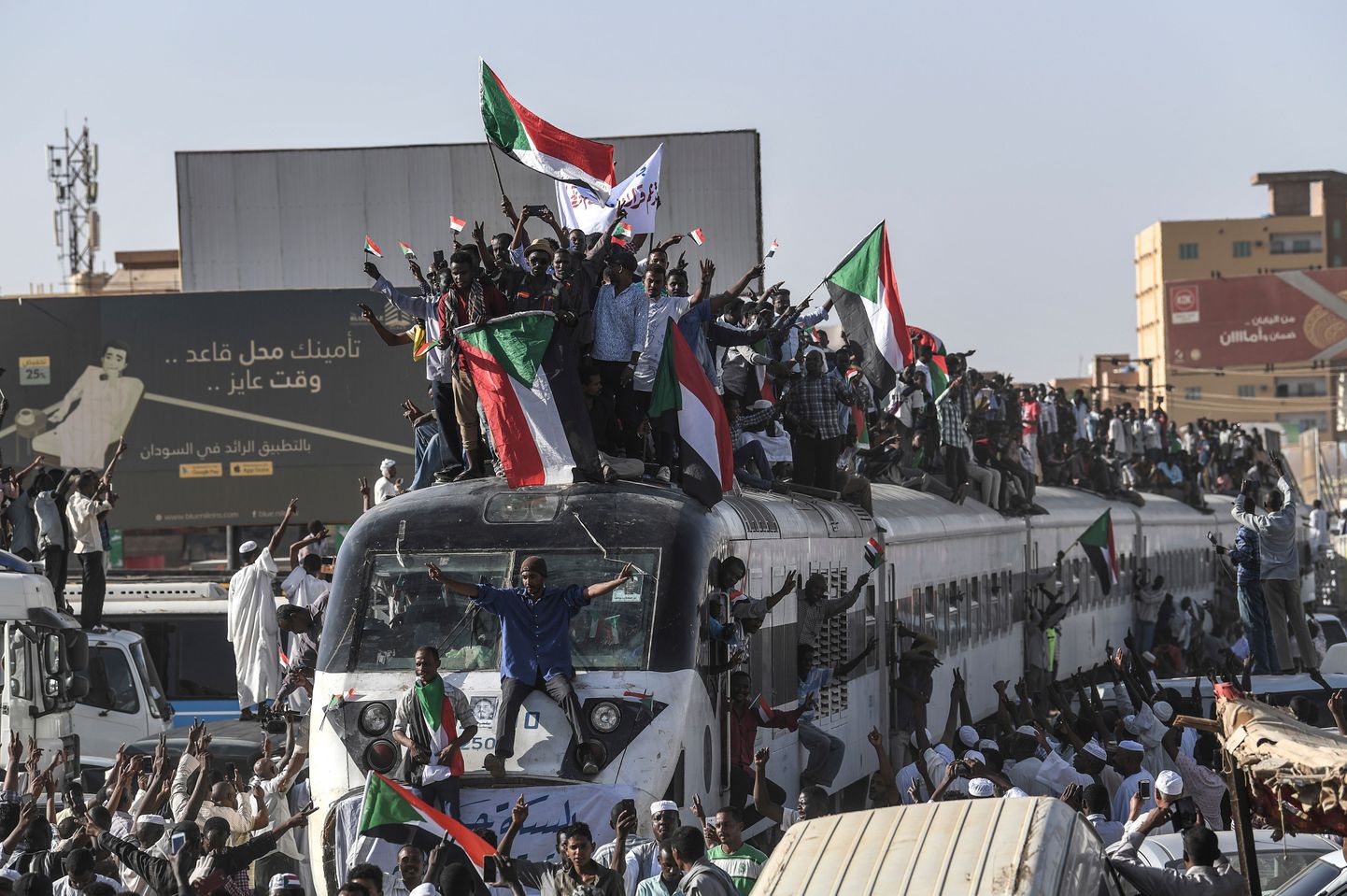 Sudaani meeleavaldajad.