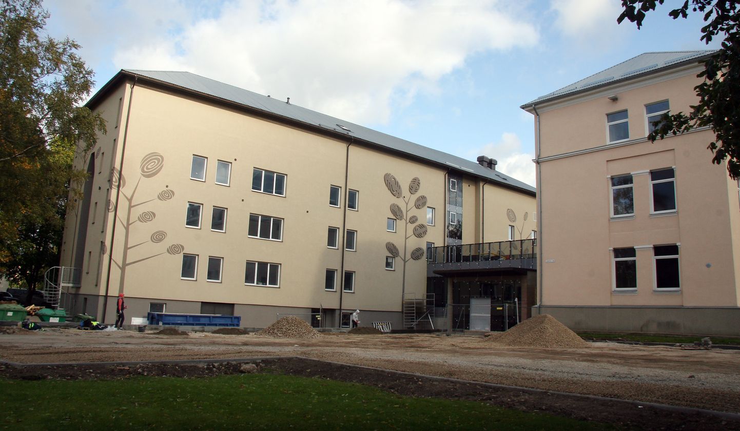 Jõhvi tervisekeskuse ehitus.