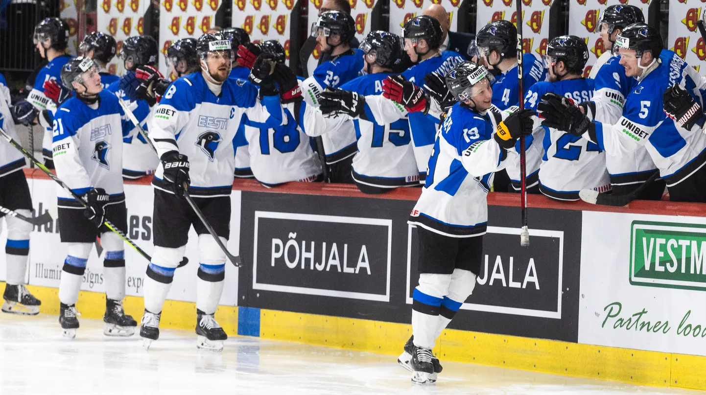 Eesti meeste jäähokikoondis kaotas koduse MM-turniiri kolmandas mängus 1:2 Leedule.
