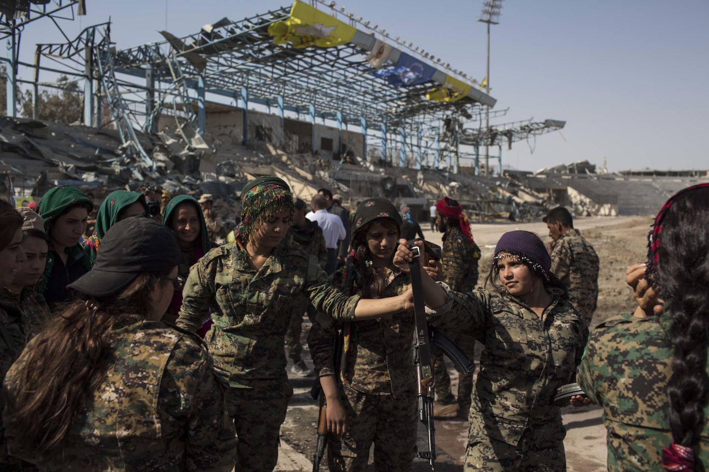 SDF-i võitlejad Raqqas.