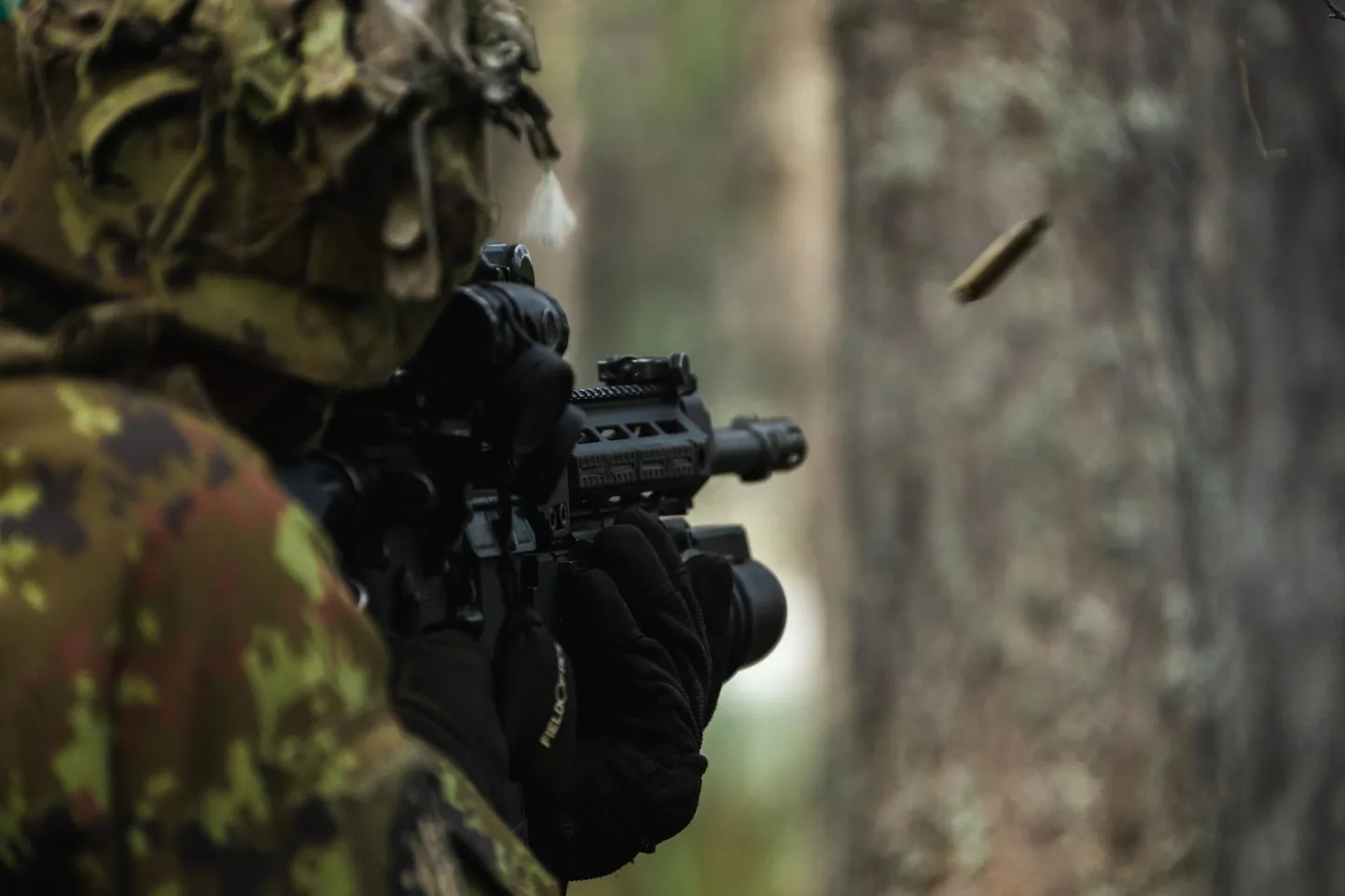 Õppusel Kevadtorm toimus muu hulgas lahinglaskmise harjutus. Foto ei ole konkreetse sündmusega seotud.