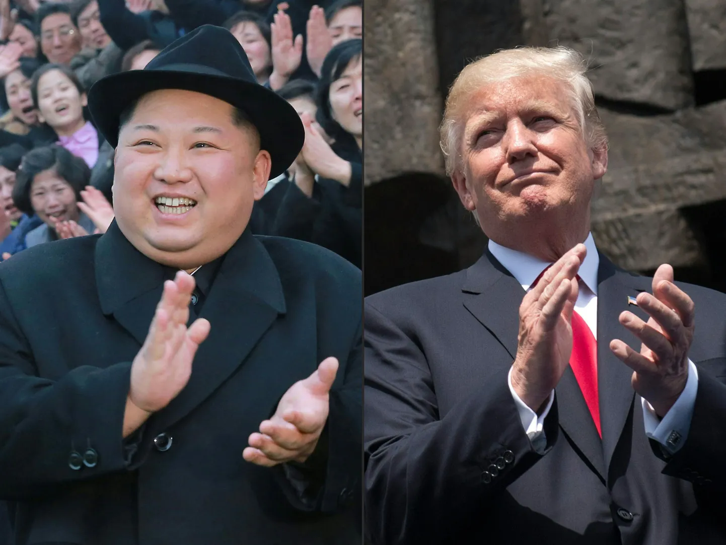 Kim Jong-un ja Donald Trump.