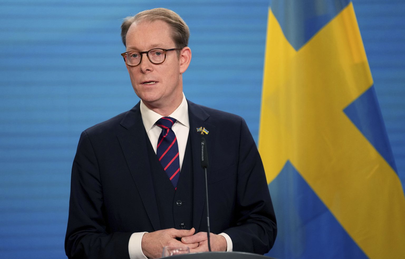 Министр иностранных дел Швеции Тобиас Билльстрём.