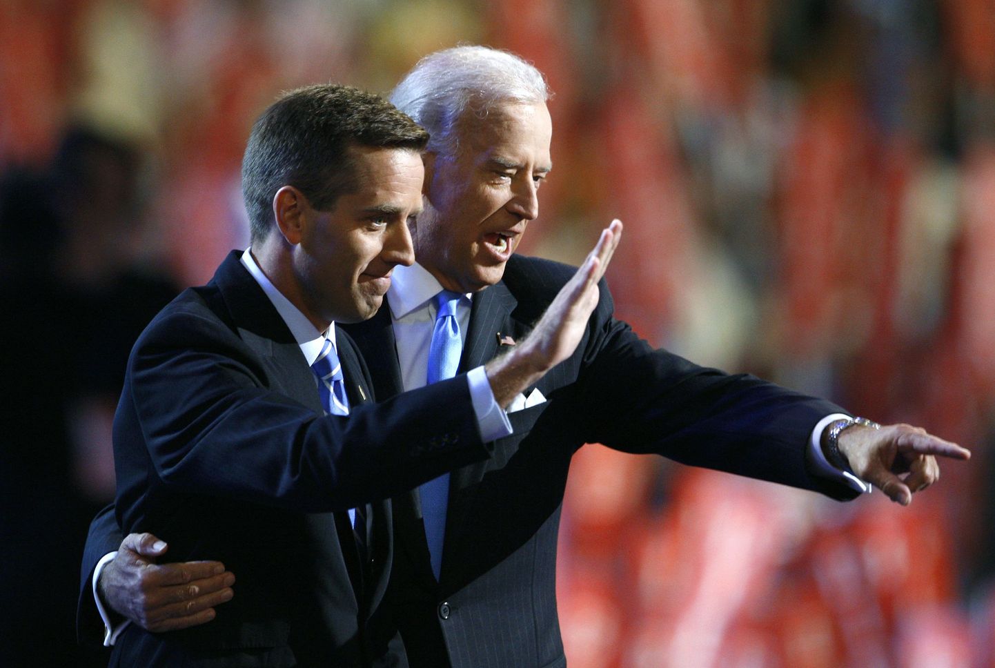 Joe Biden koos poja Beau Bideniga.
