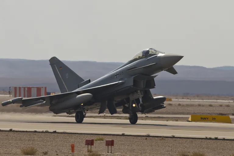 Saksamaa õhujõudude Eurofighter Typhoon.