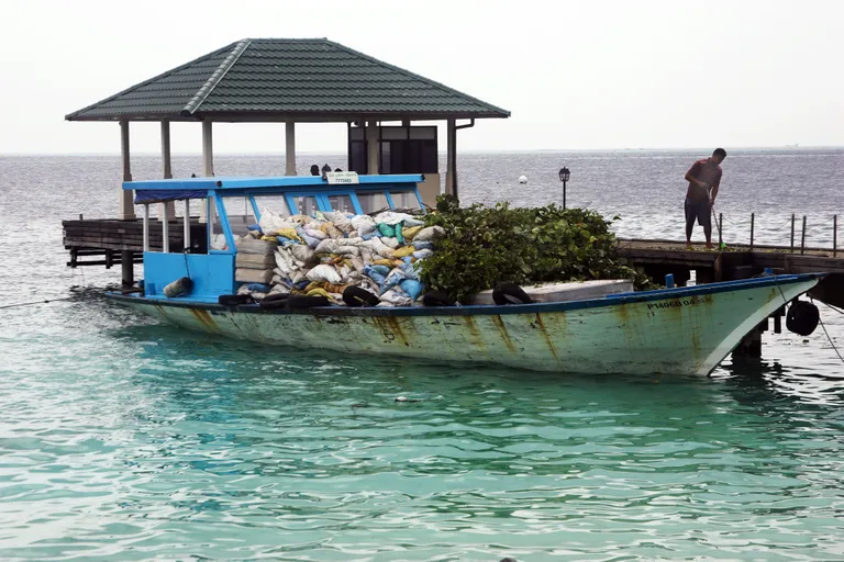 Thilafushi saarele viidav prügi