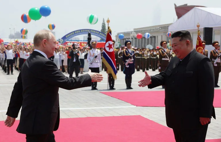 Путин и Ким Чен Ын.