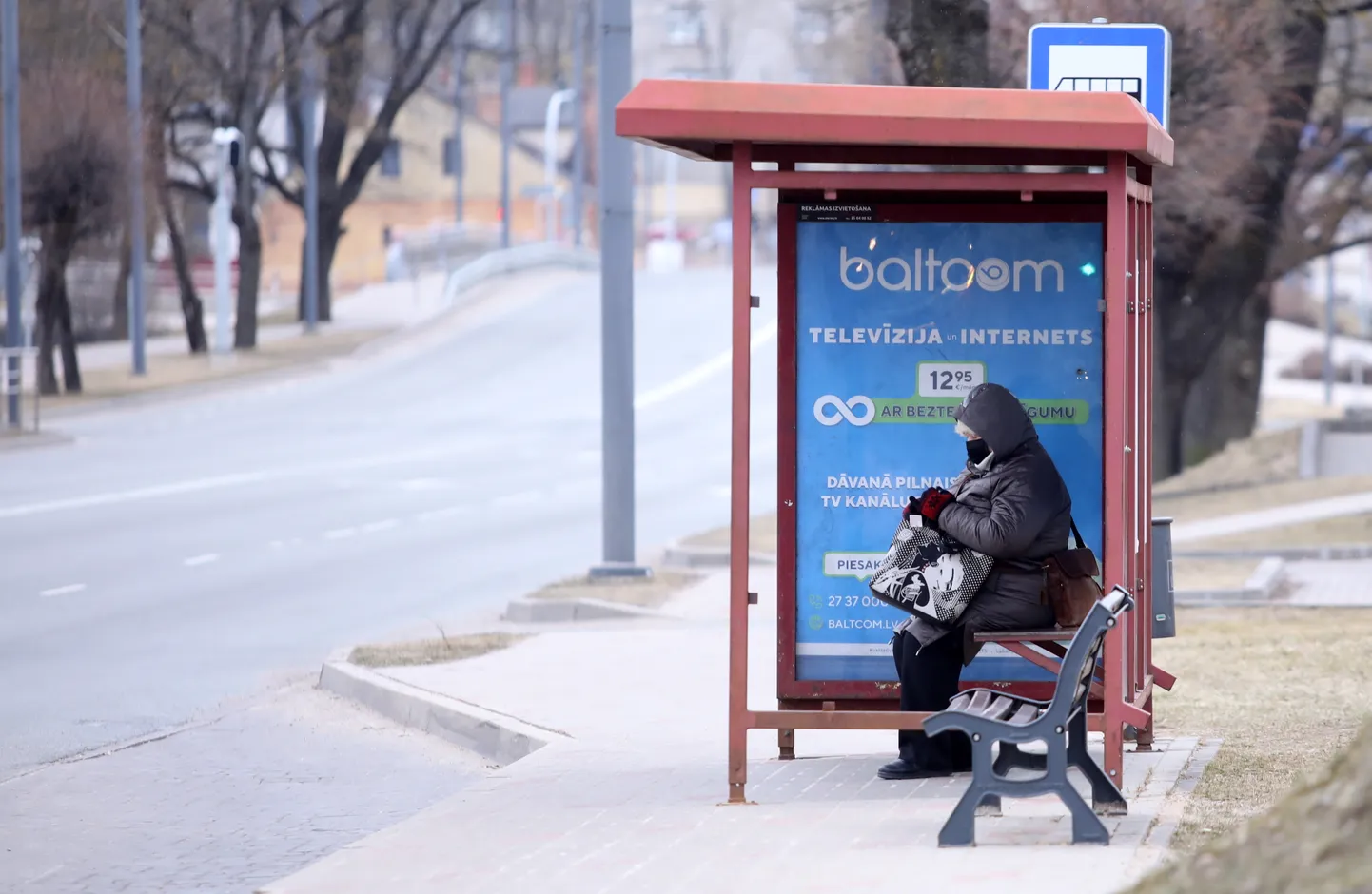 Autobusa pietura Rēzeknē.