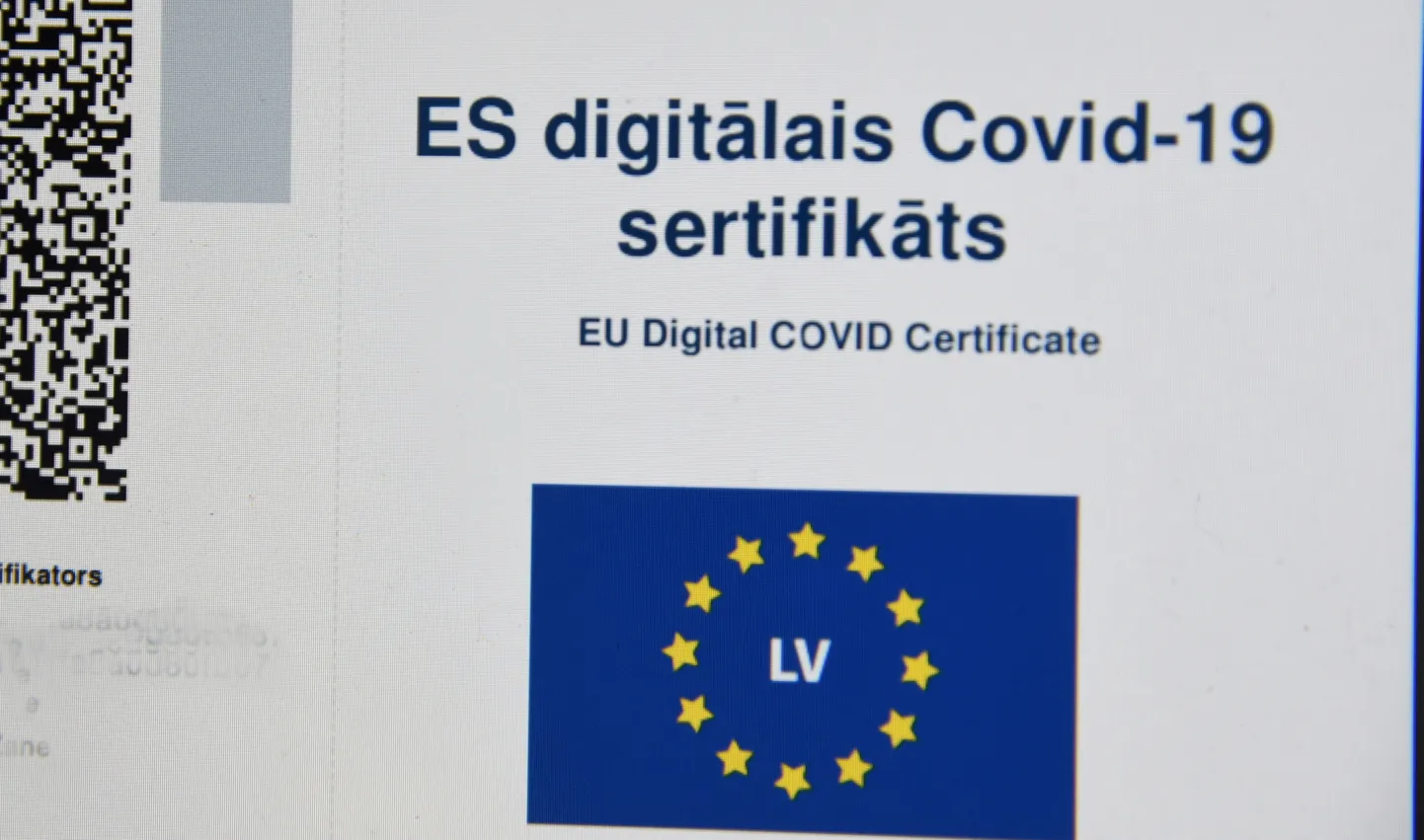 Riiklik digitaalne tõend Covid-19-vastase vaktsineerimise kohta, millega inimesed saavad tõendada, et nad on vaktsineeritud.