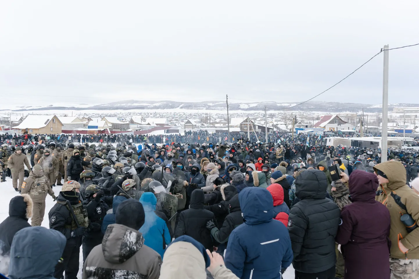 Meeleavaldus Baškortostanis Baimakis 17. jaanuaril 2024.