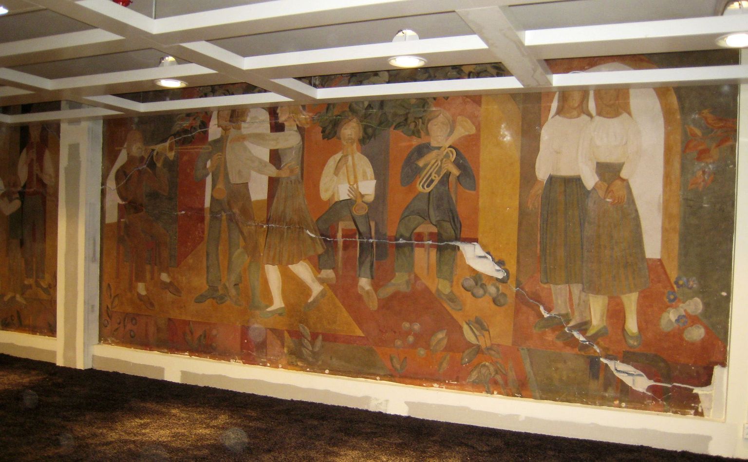 Eeva-Aet Jänese fresko Pärnu mnt 139 seinal