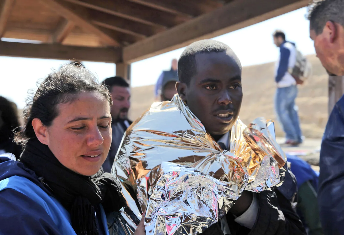 Lampedusale saabunud põgenik.