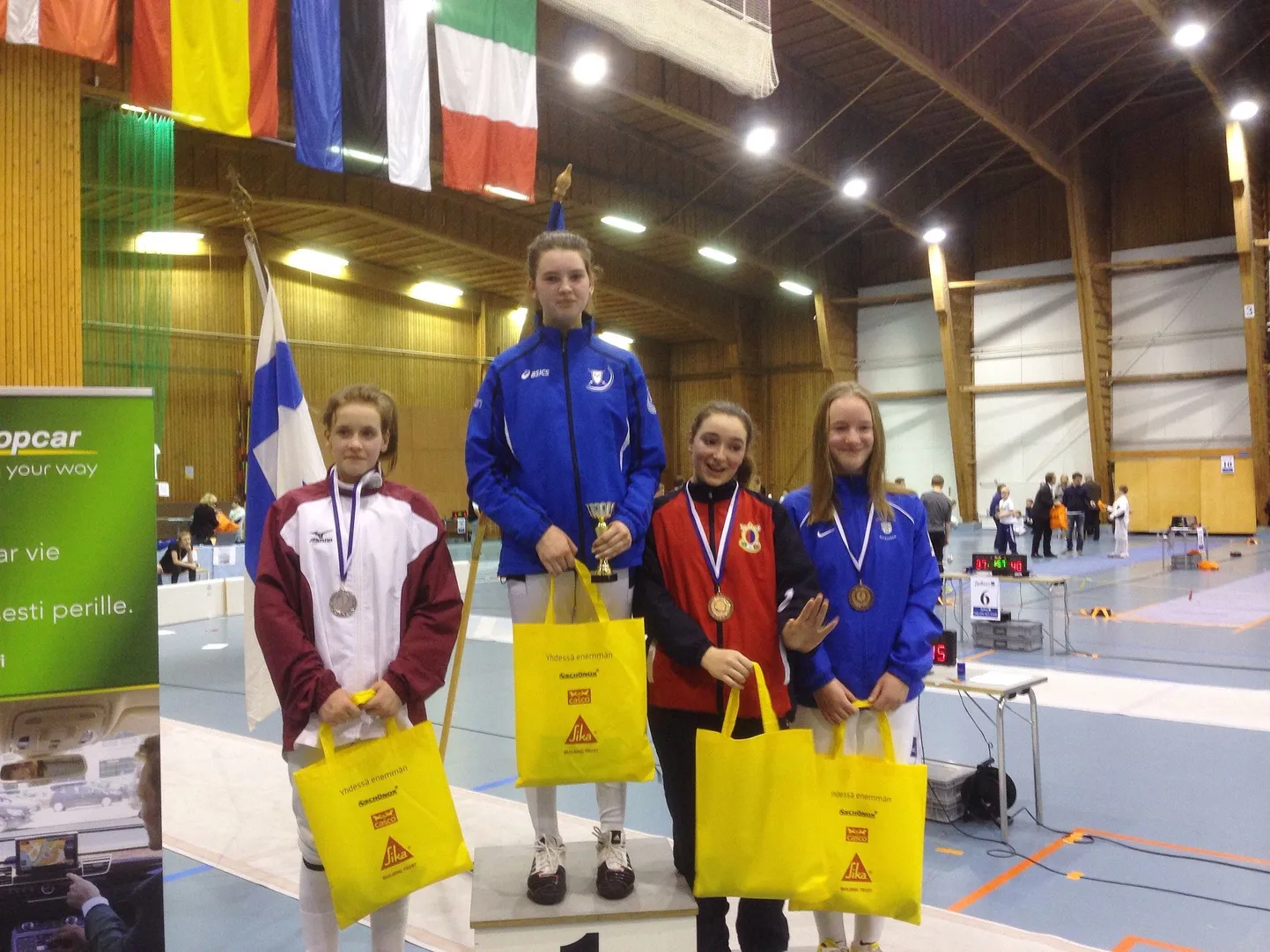 Nellija Mihejeva, Anna Prela, Domitilla Brini, Iris Maria Matškevits.