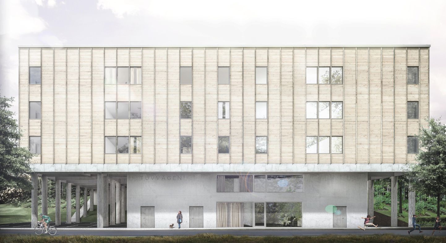 AS Kodumaja ehitab Rootsi Handenisse rajatava viiekorruselise hooldekodu kolm ülemist korrust.