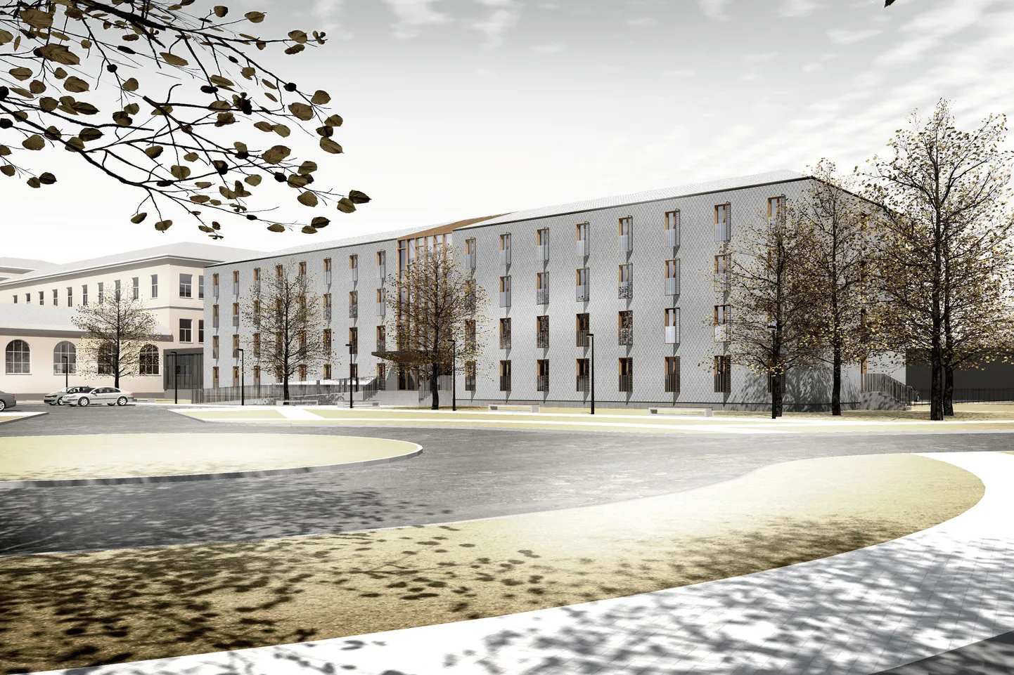 Selline näeb välja tulevikus Rakvere ametikooli ühiselamu.